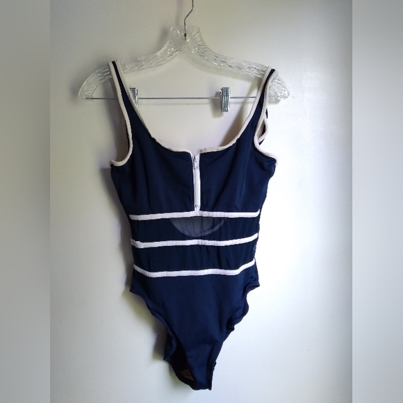 NWOT mesh classic nautical bathing suit - Picture 2 of 15